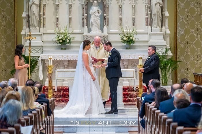 Detroit wedding portraits in historic David Whitney Building