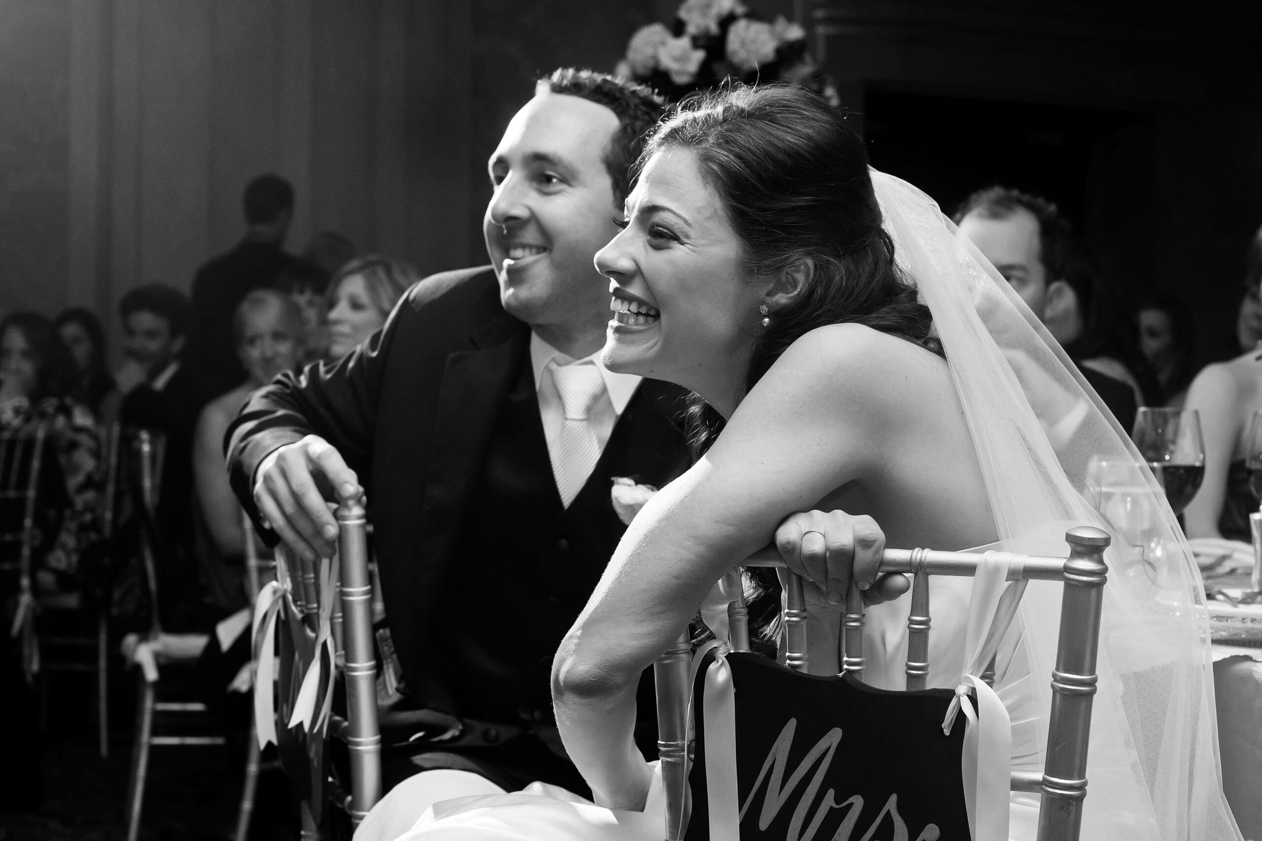 Couple exchanging vows without interruption