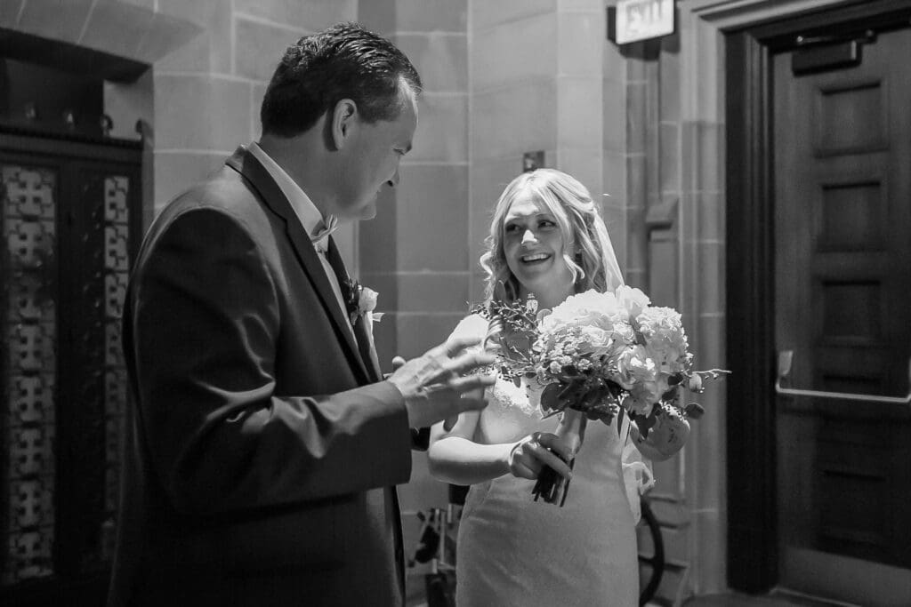Candid wedding reception photography in Michigan