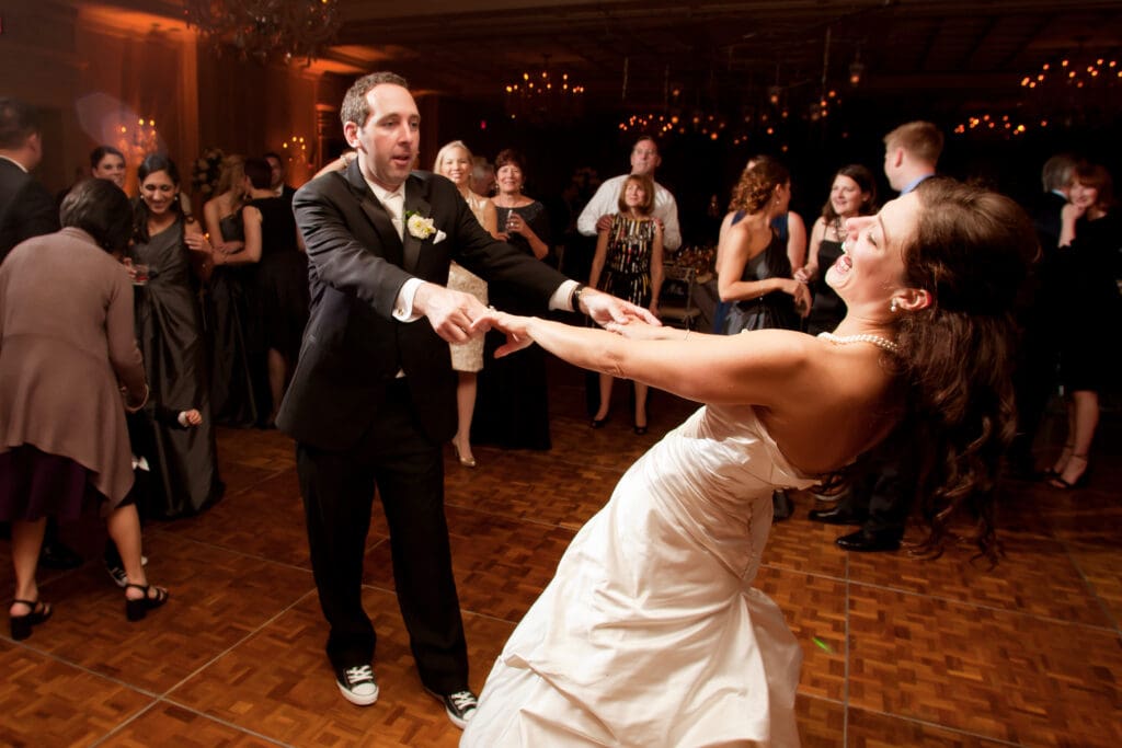 Professional wedding photographer in Michigan at work