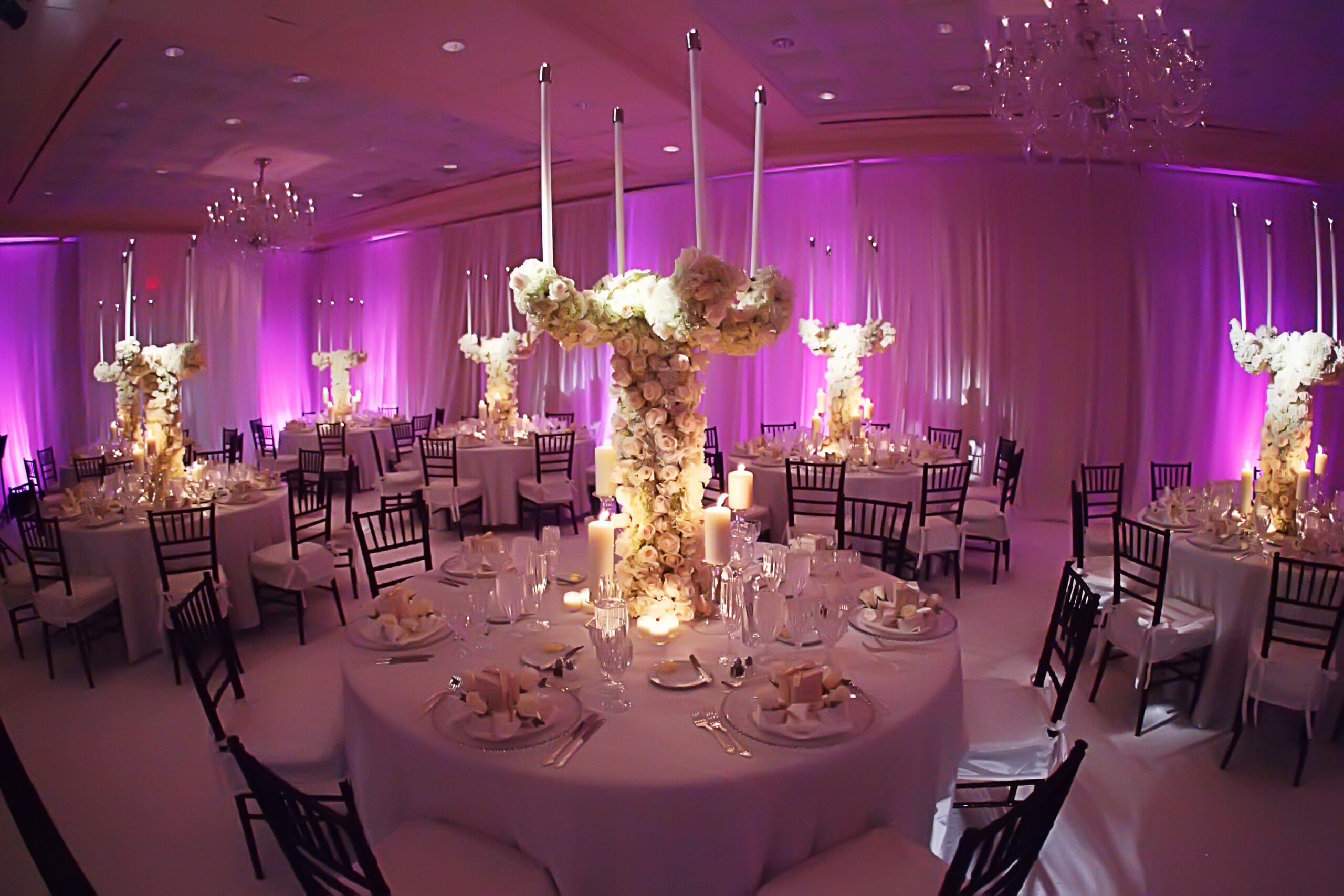 Natural interaction between couple during reception