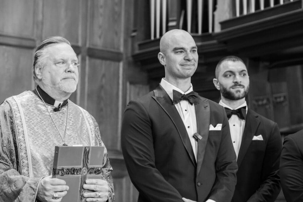 Photojournalistic wedding photographer in Michigan at work