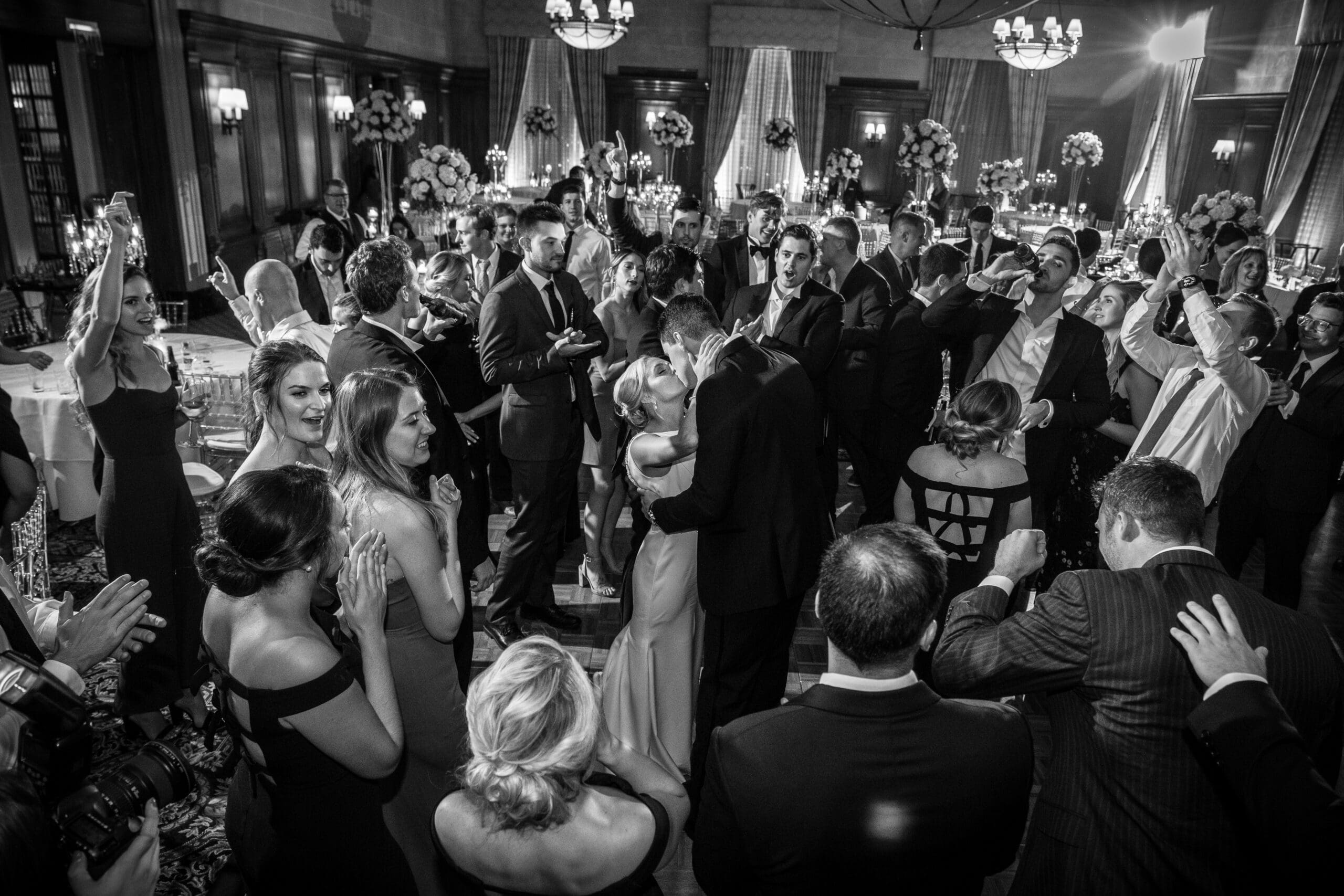 Natural reaction during wedding speeches