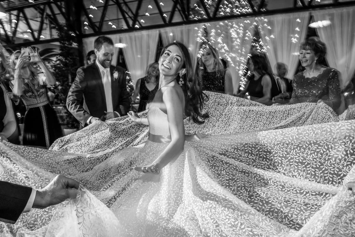 Natural candid moment during wedding celebration