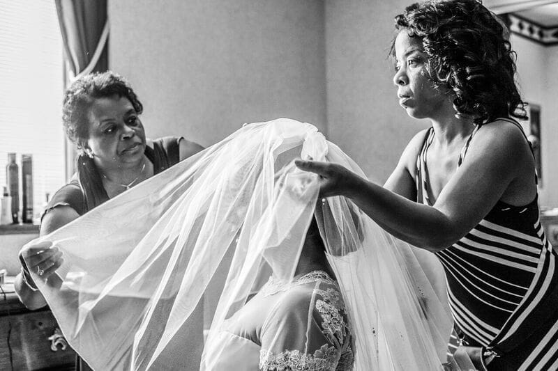 Emotional reactions during wedding vows