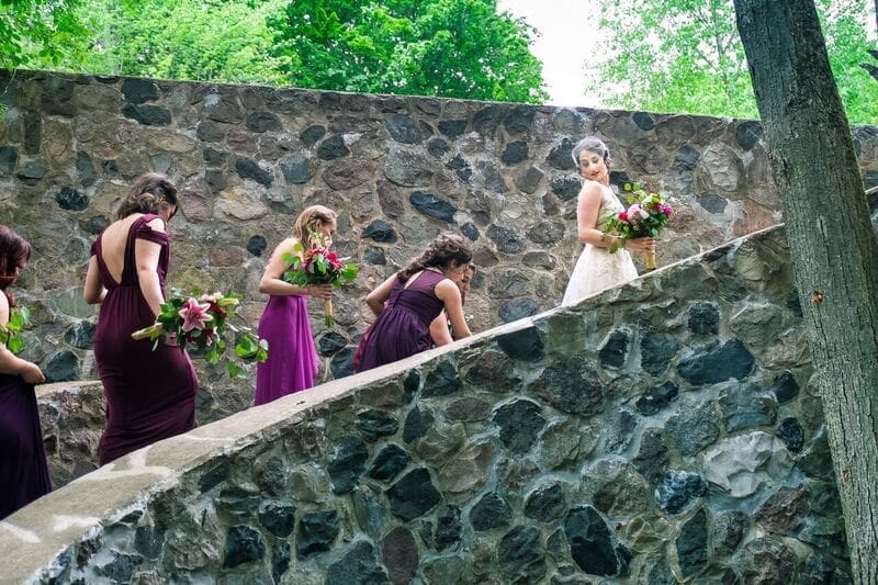 Bride and groom sharing a quiet moment