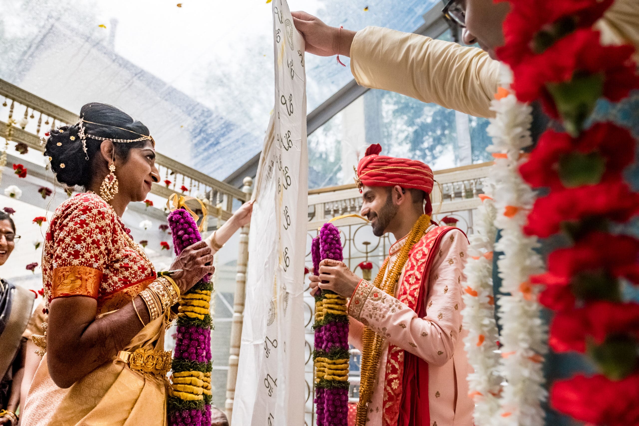 Documentary moment during Indian wedding ceremony