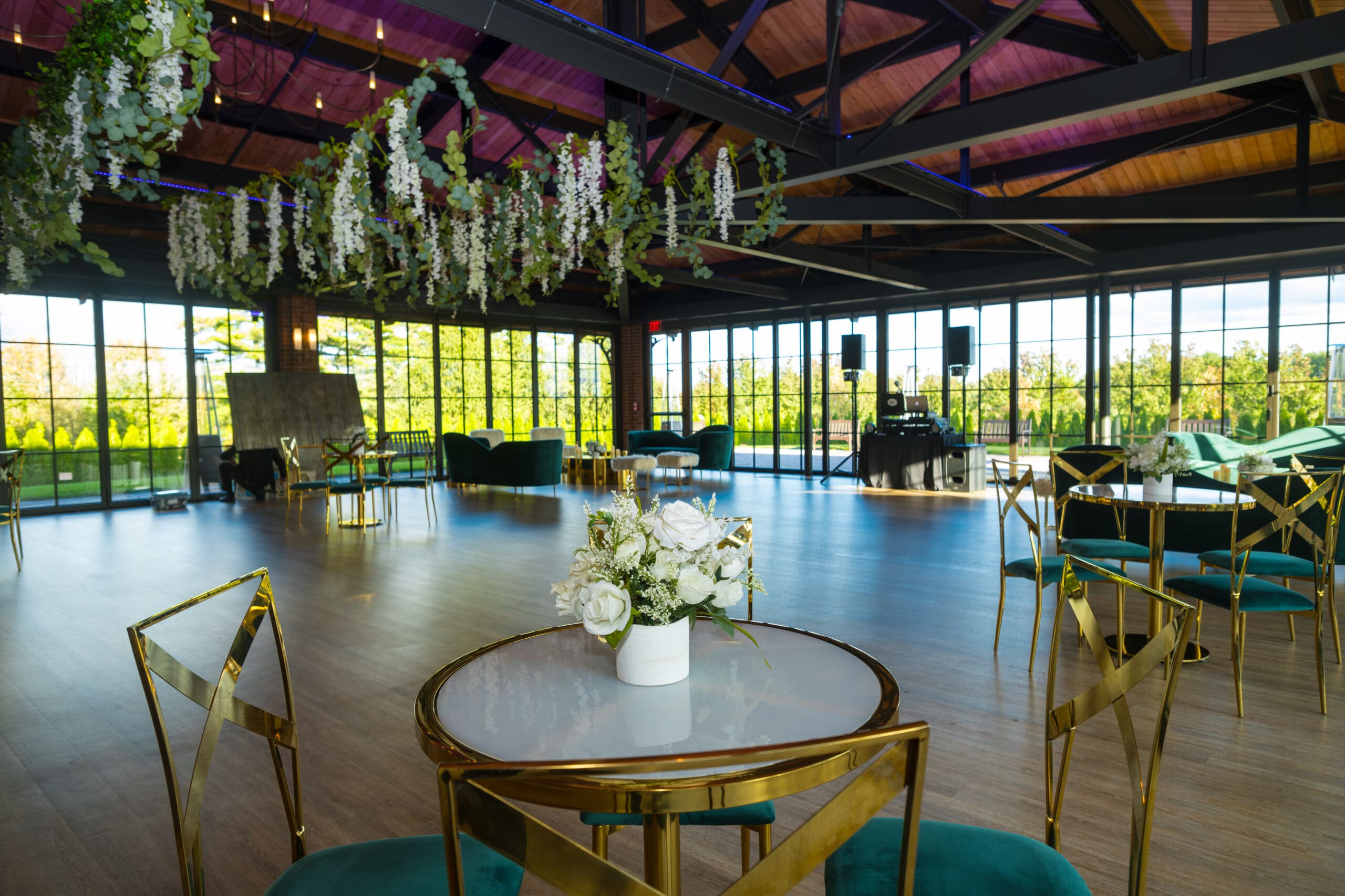 Architectural details inside Saint Johns Resort Garden Pavilion