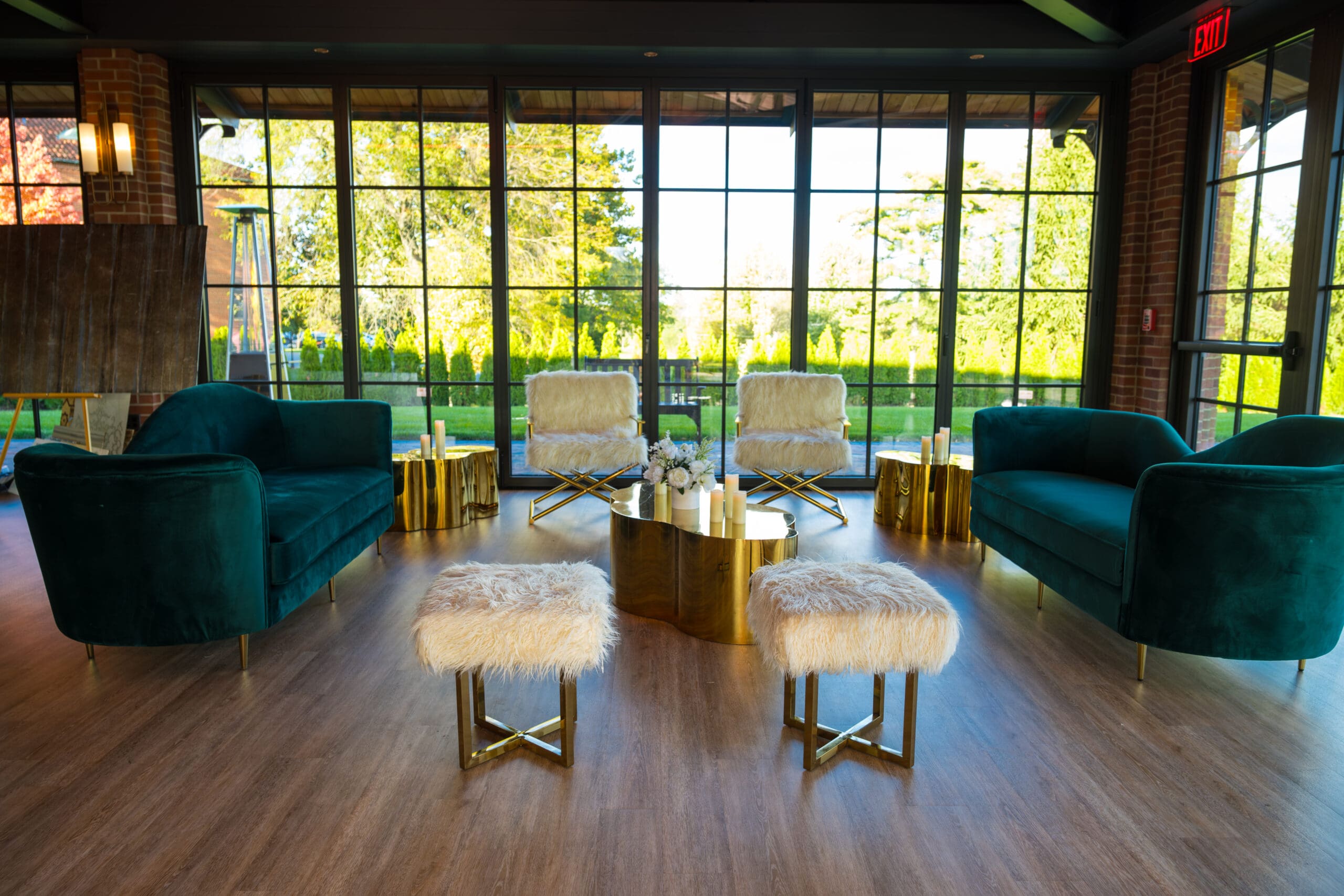 Wedding celebration atmosphere in the Garden Pavilion