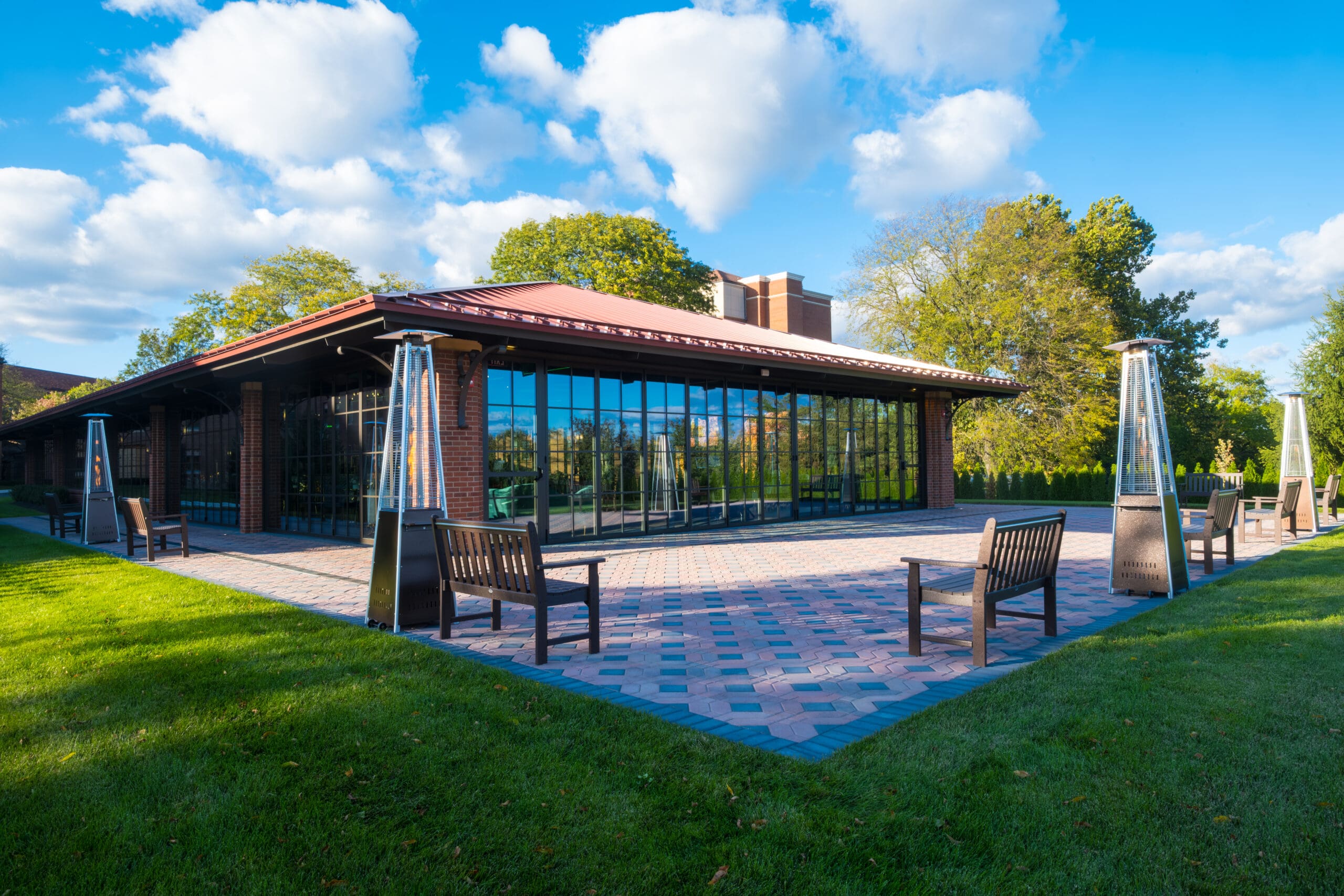 Natural light inside the Garden Pavilion wedding venue