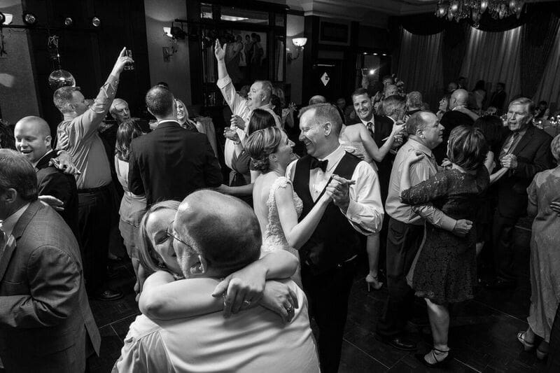 Natural moment during wedding ceremony