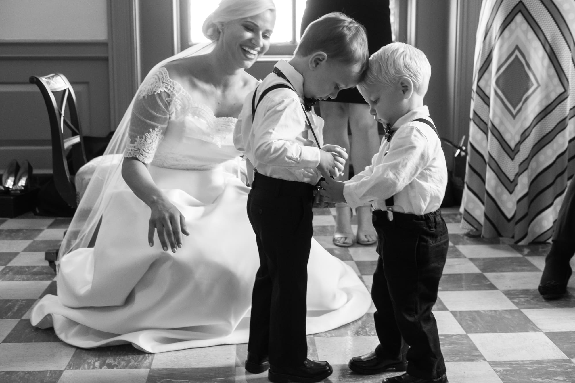 children dancing during a wedding reception celebration