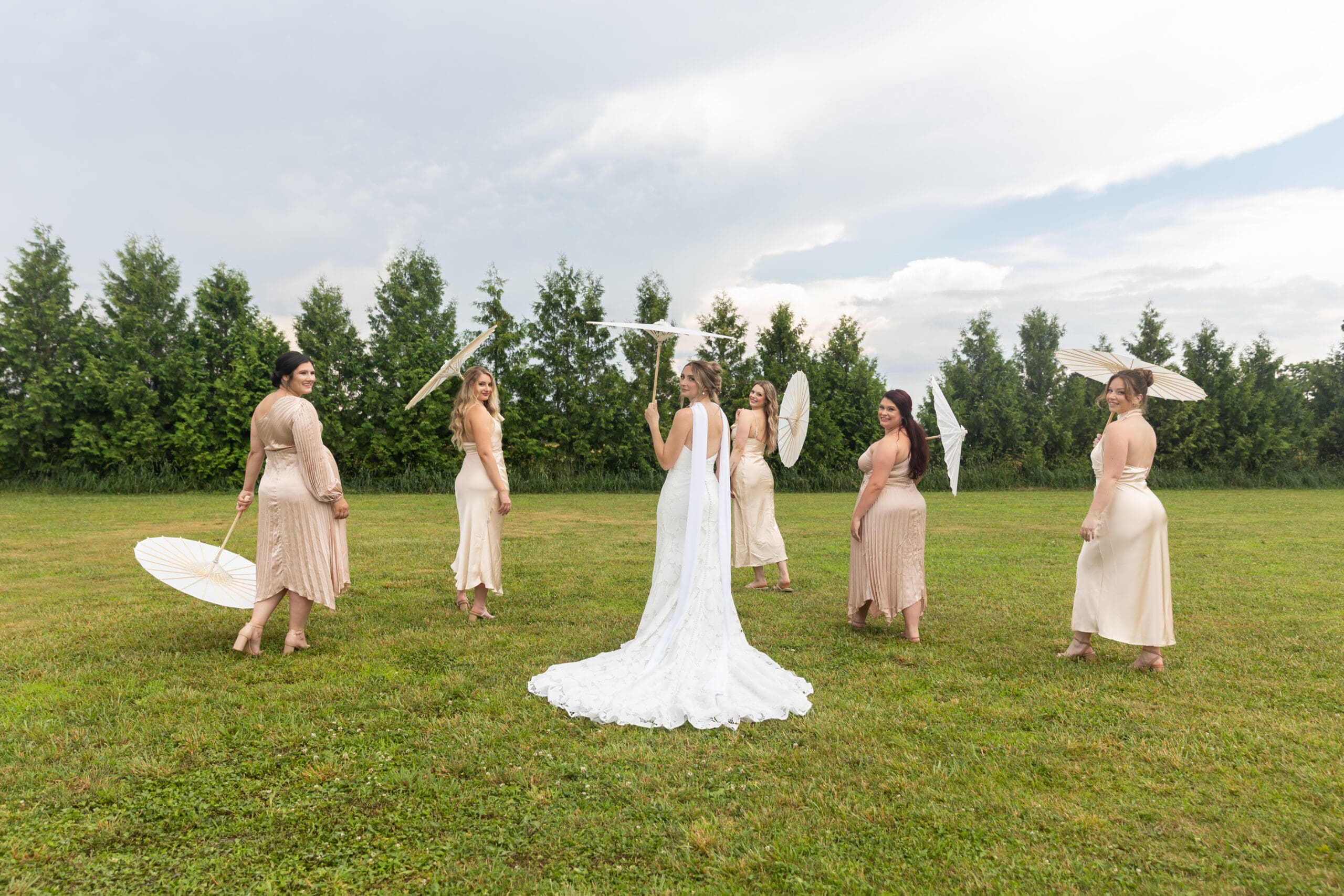 wedding ceremony by the water in Michigan