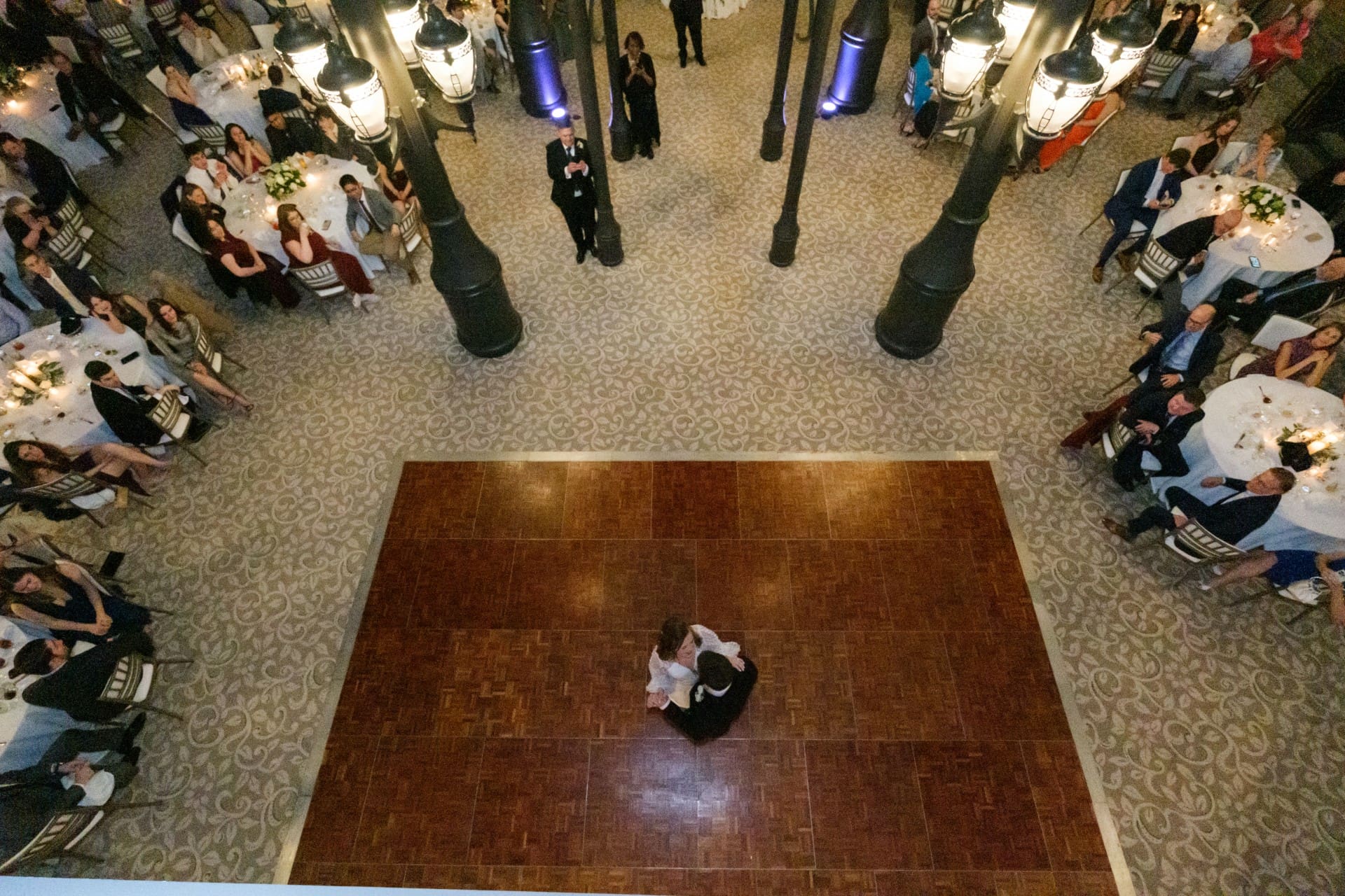 Andrew and Rachel sharing a first dance at St. John’s Resort in Plymouth, Michigan