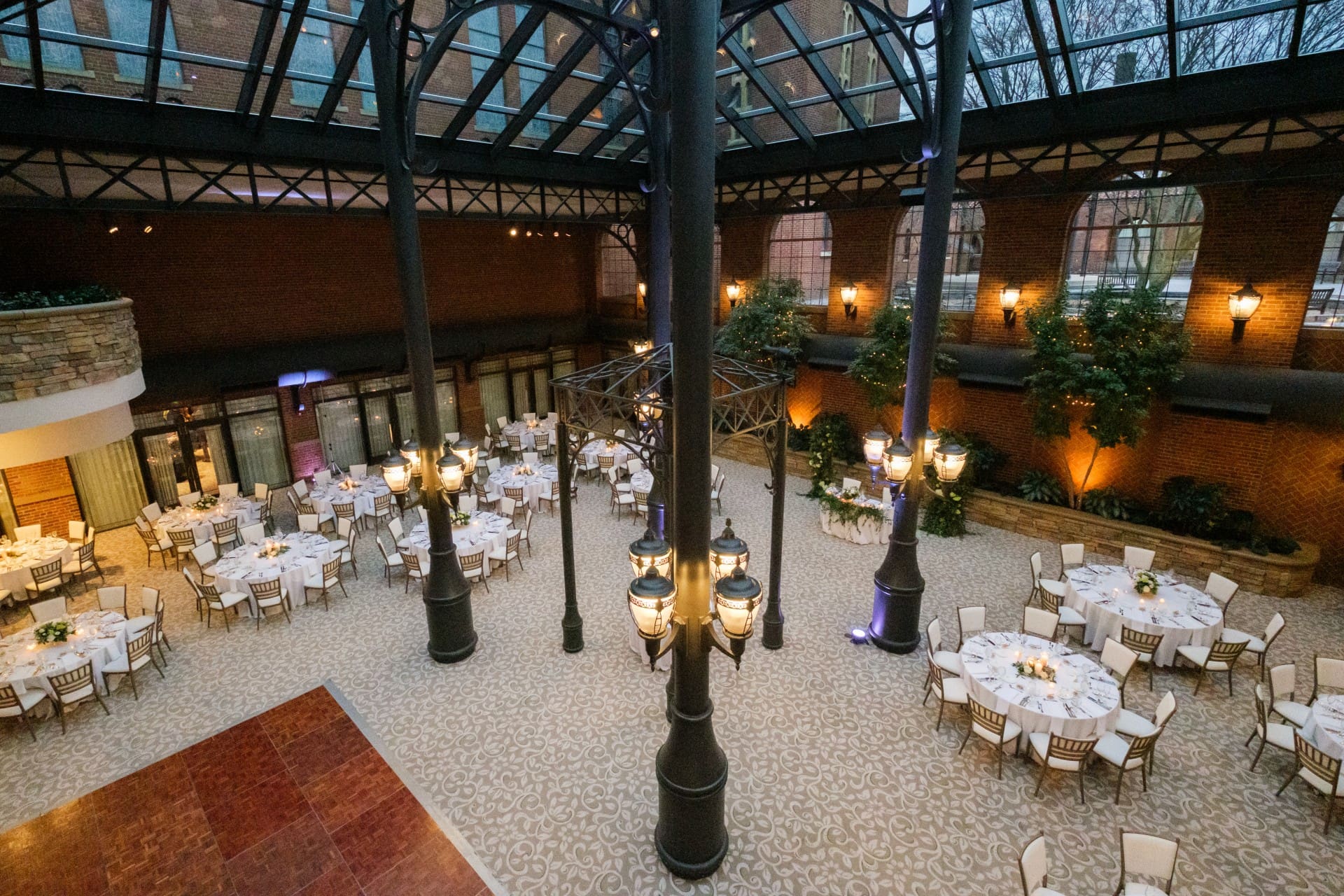 St. John’s Resort wedding reception and dance floor in Plymouth, Michigan