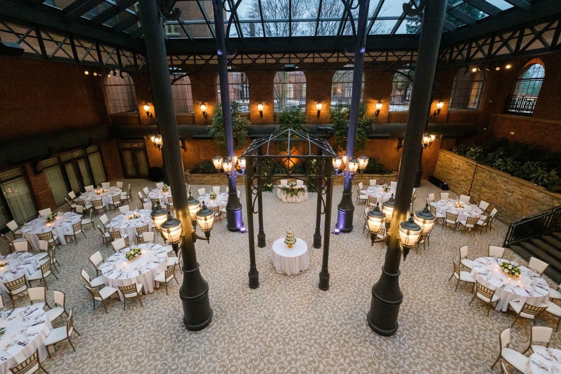 St. John’s Resort wedding reception setup in Plymouth, Michigan
